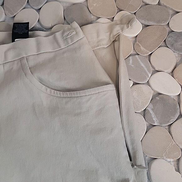 Crazy Horse high rise slim ankle pant in ivory Size 14P - Picture 6 of 11